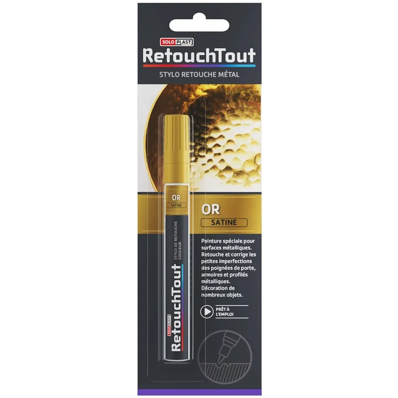 Pas Cher Stylo de retouche Yachtcare Retouchtout Or Satiné