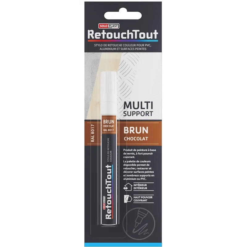Meilleure Vente Stylo de retouche Yachtcare Retouchtout Brun Chocolat RAL8017
