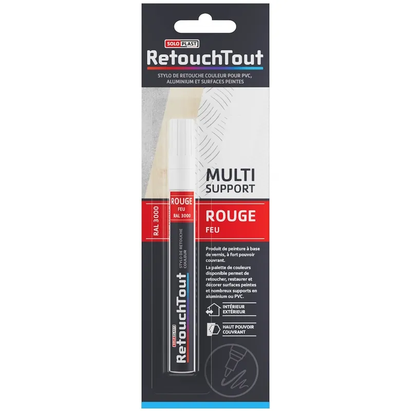 Vente Directe Stylo de retouche Yachtcare Retouchtout Rouge Feu RAL3000