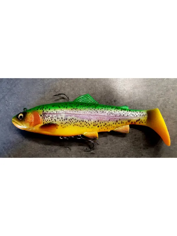 Expédié Aujourd'hui Leurre souple armé Savage Gear 4D TROUT RATTLE SHAD 12.5cm