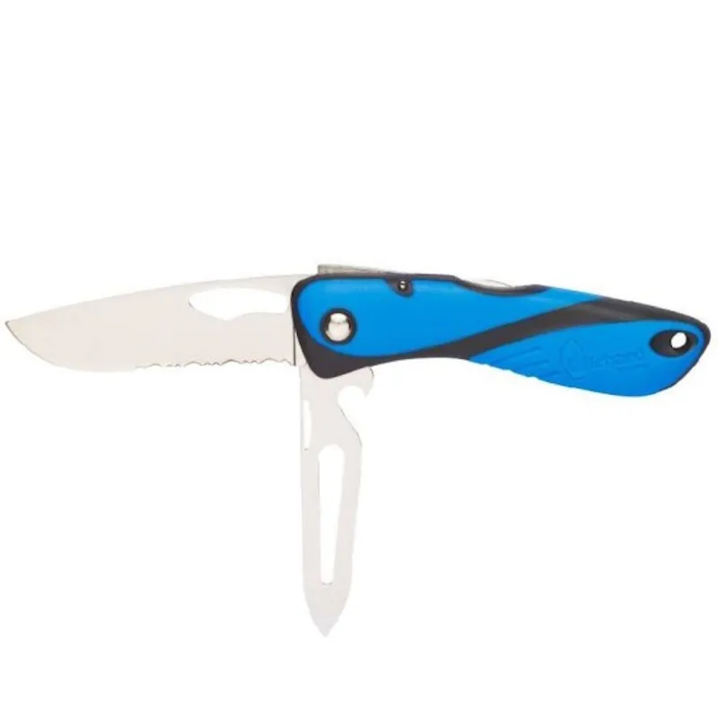Couteau pliable Plastimo Offshore démanilleur épissoir bleu noir Vente Flash
