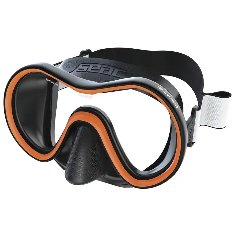 Masque de plongée Seac Sub Sunrise Orange Nouveauté