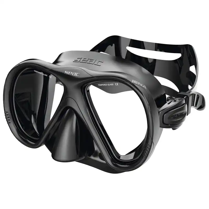 Masque de plongée Seac Sub Iena Noir/Argent Pas Cher