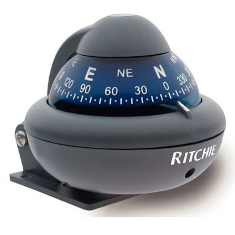 Nouvelle Collection Compas de Navigation Ritchie Sport X-10-M avec éclairage Gris
