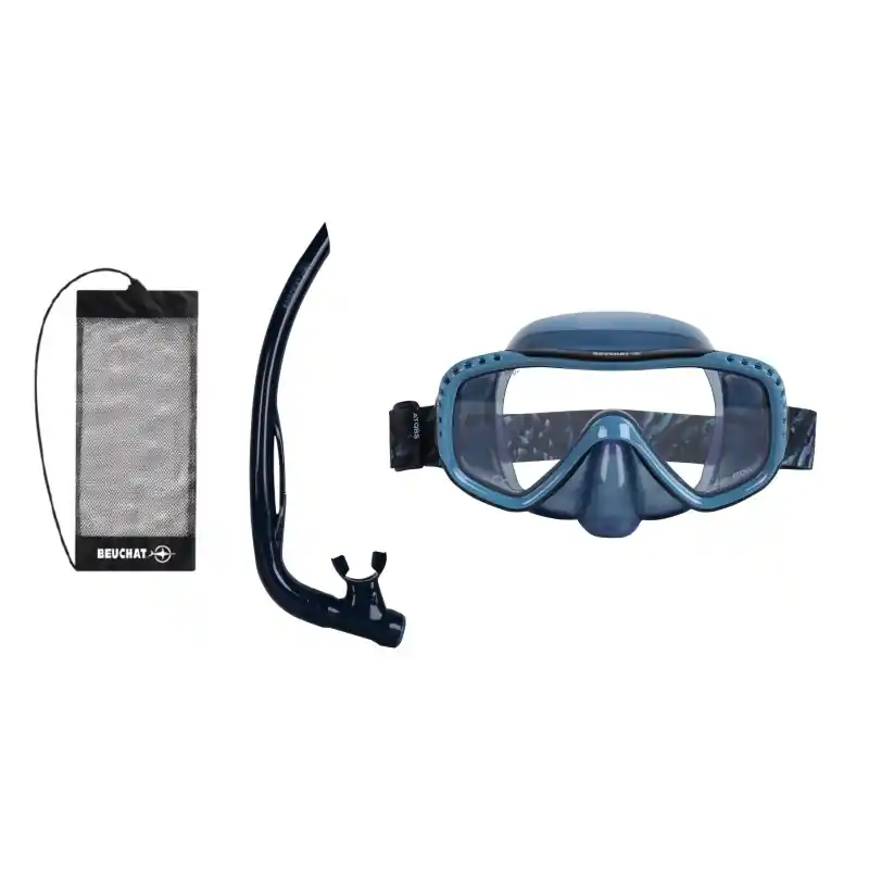 Meilleur Prix Set MT Beuchat Atoll Purge - Bleu