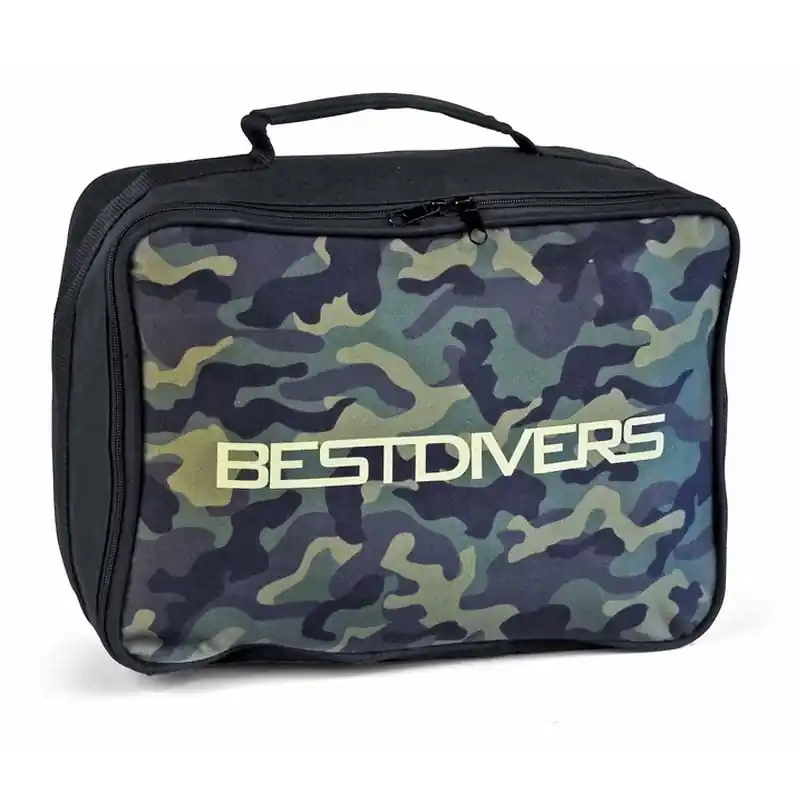 Prix Promo Sacoche de détendeur Best Divers Rectangulaire Vert Camo