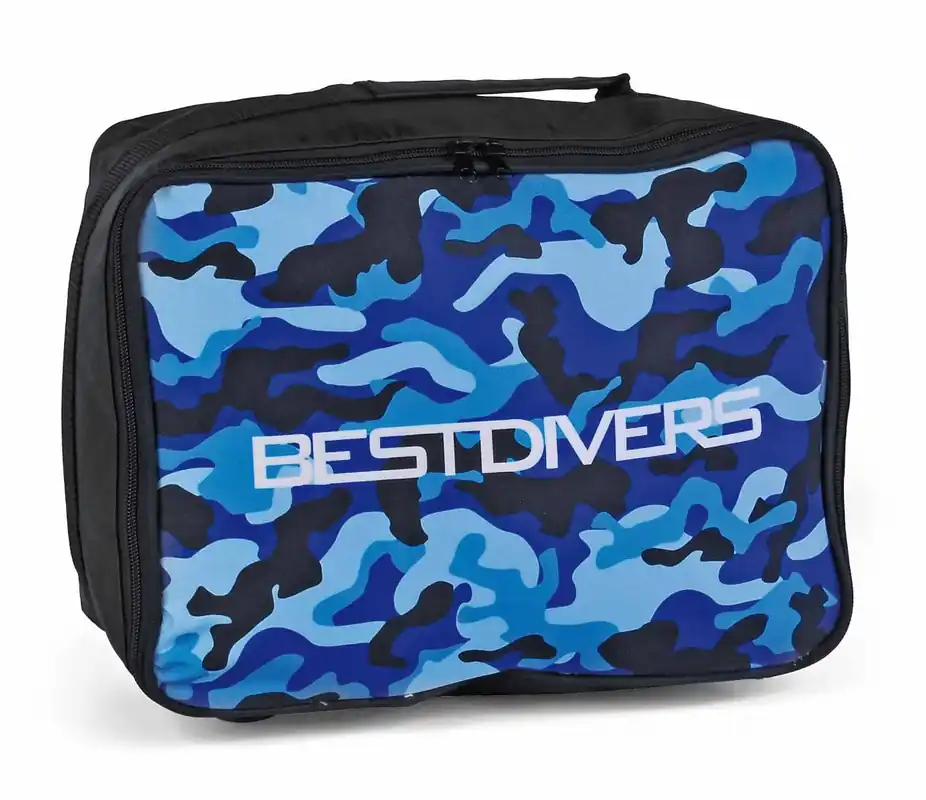 Sacoche de détendeur Best Divers Rectangulaire Bleu Camo Vente Flash