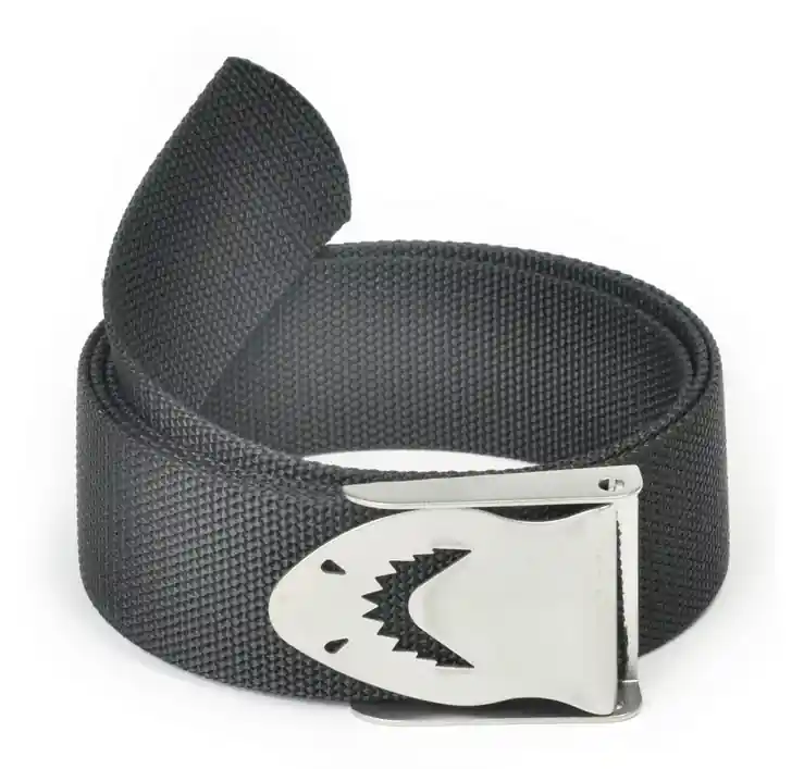 Dernière Chance Ceinture de plongée Best Divers Nylon Noir boucle Inox Requin