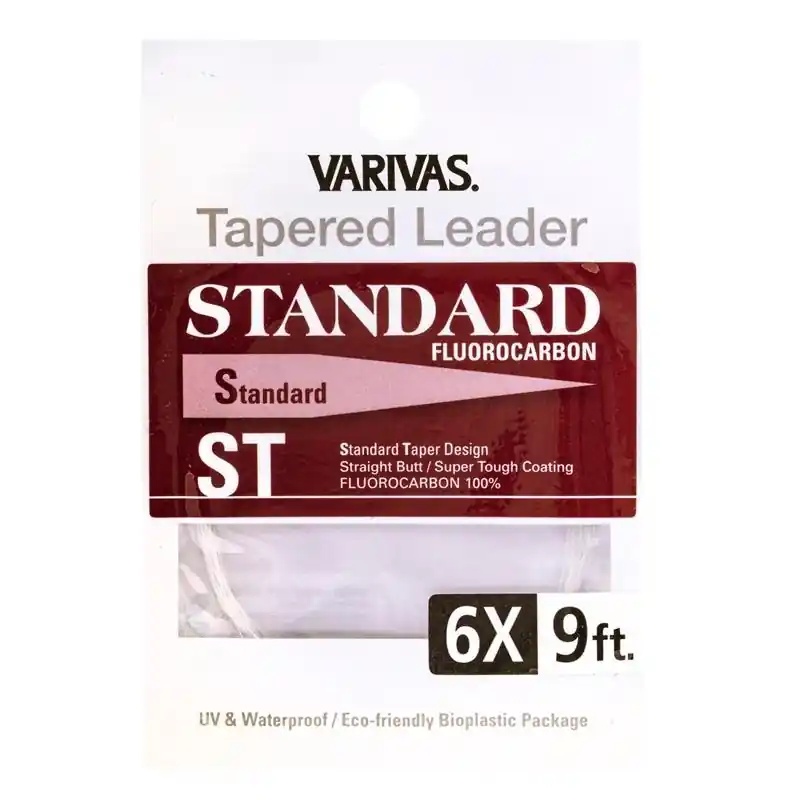 Prix Promo Bas de ligne Varivas Tapered Leader Standard Fluorocarbon - 9ft