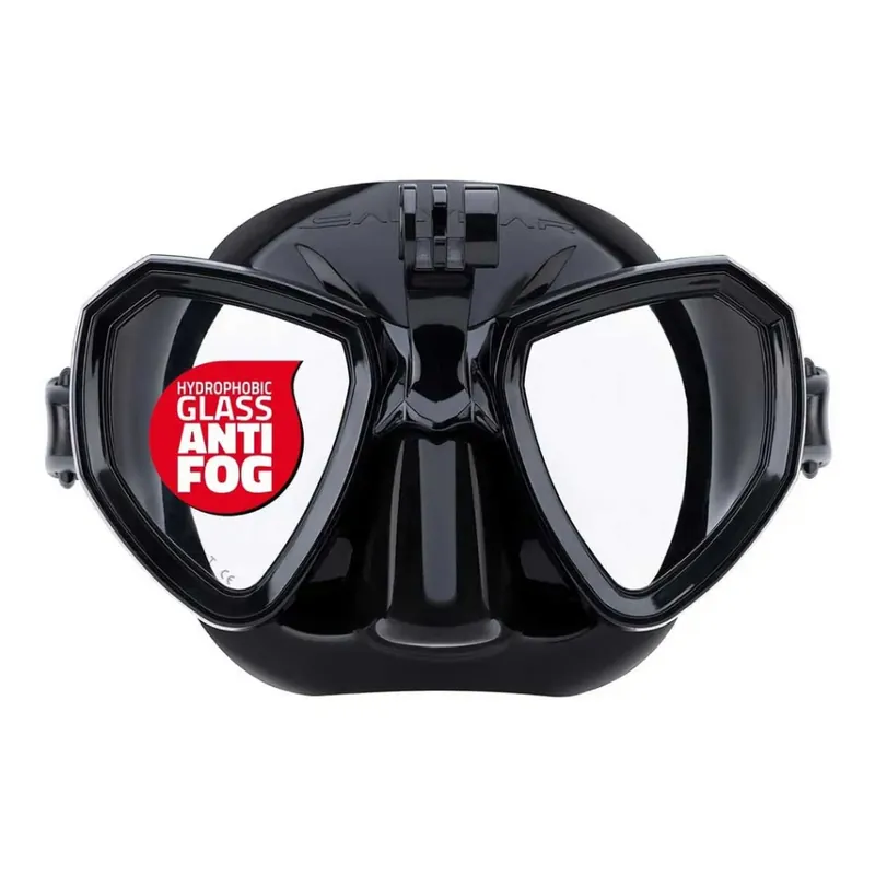 Masque de chasse sous marine Salvimar Trinity Anti-buée avec support caméra Go Pro Commander Maintenant