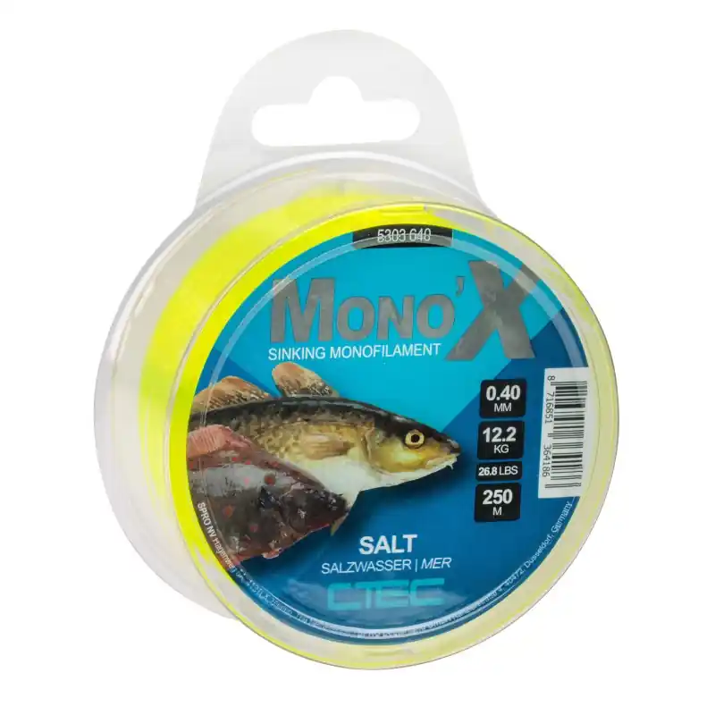 Bon Marché MONO X SALT YELLOW 0.35MM/9.3KG 300M C-TEC COARSE