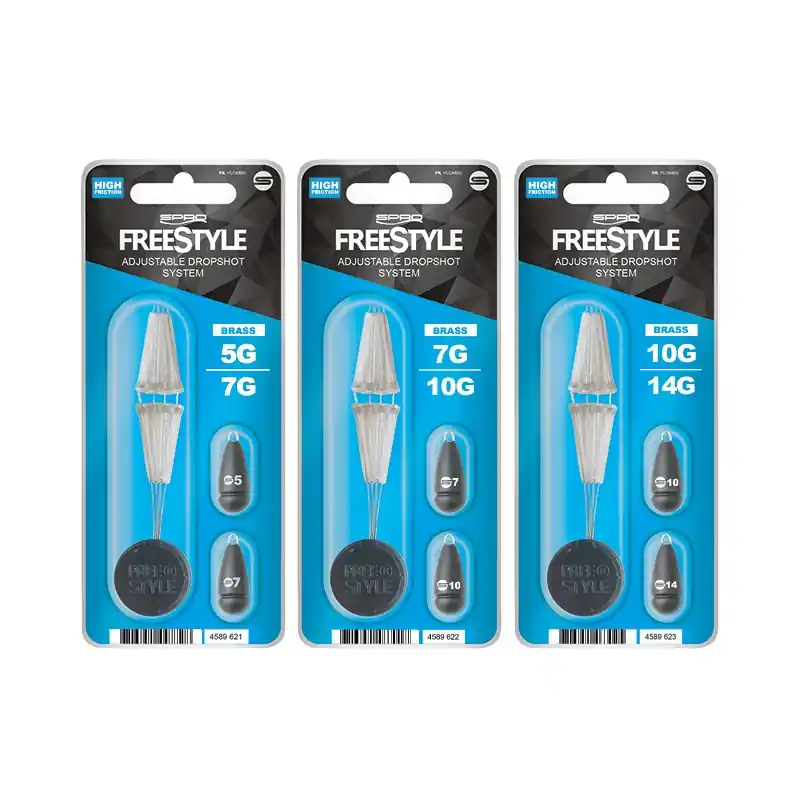 ADJUSTABLE DROPSHOT SYSTEM 5+7gr SPRO FREESTYLE Nouvelle Collection
