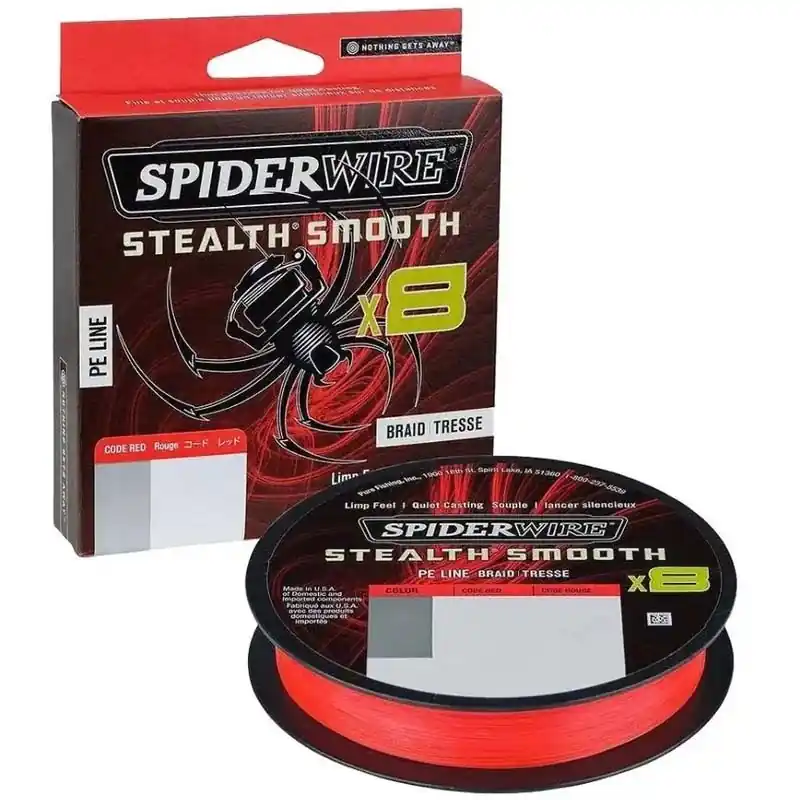 Tresse Spiderwire Stealth Smooth X8 Rouge 300m Achetez Aujourd'hui