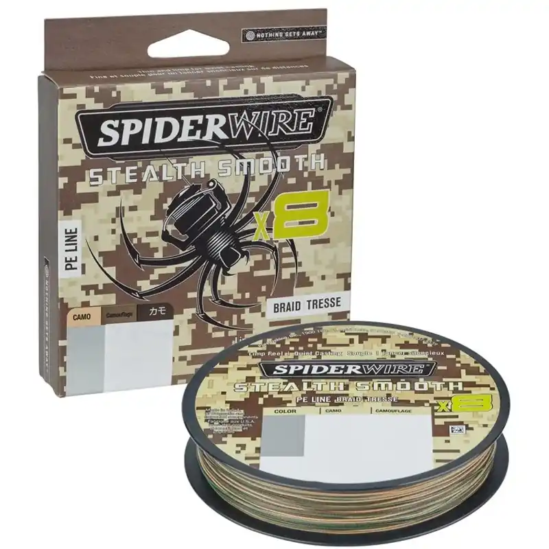 Paiement Sécurisé Tresse Spiderwire Stealth Smooth X8 Camo 300m