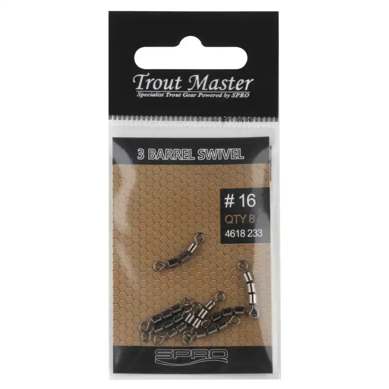 3 BARREL SWIVEL _16 TROUT MASTER Dernière Chance