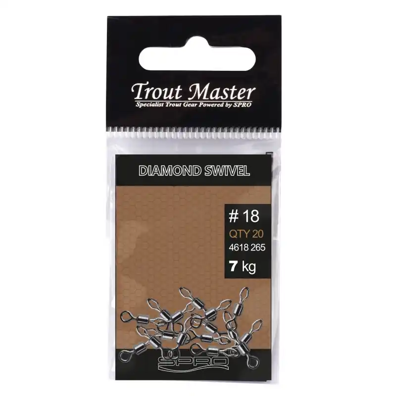 Commander Maintenant EMERILLONS DIAMOND SWIVEL _22 TROUT MASTER
