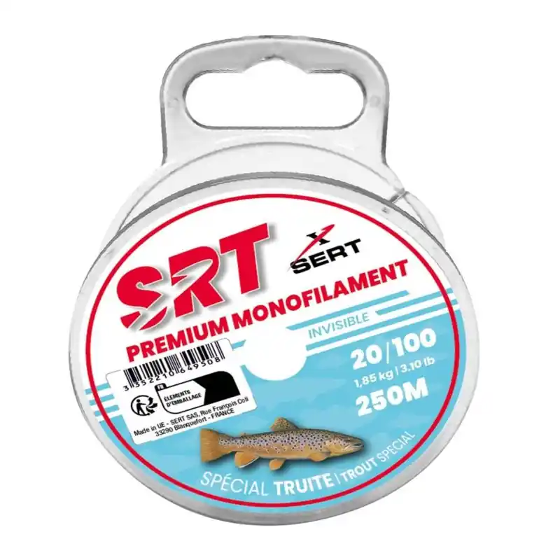 Acheter Direct NYLON SPÉCIAL TRUITE 25MM 150M INVISIBLE SRT SRT