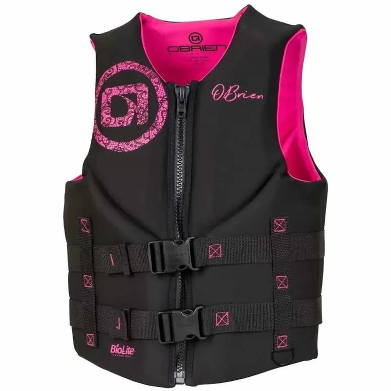 Gilet de flottaison Obrien Neo traditional Femme Rose et noir Offre Exclusive