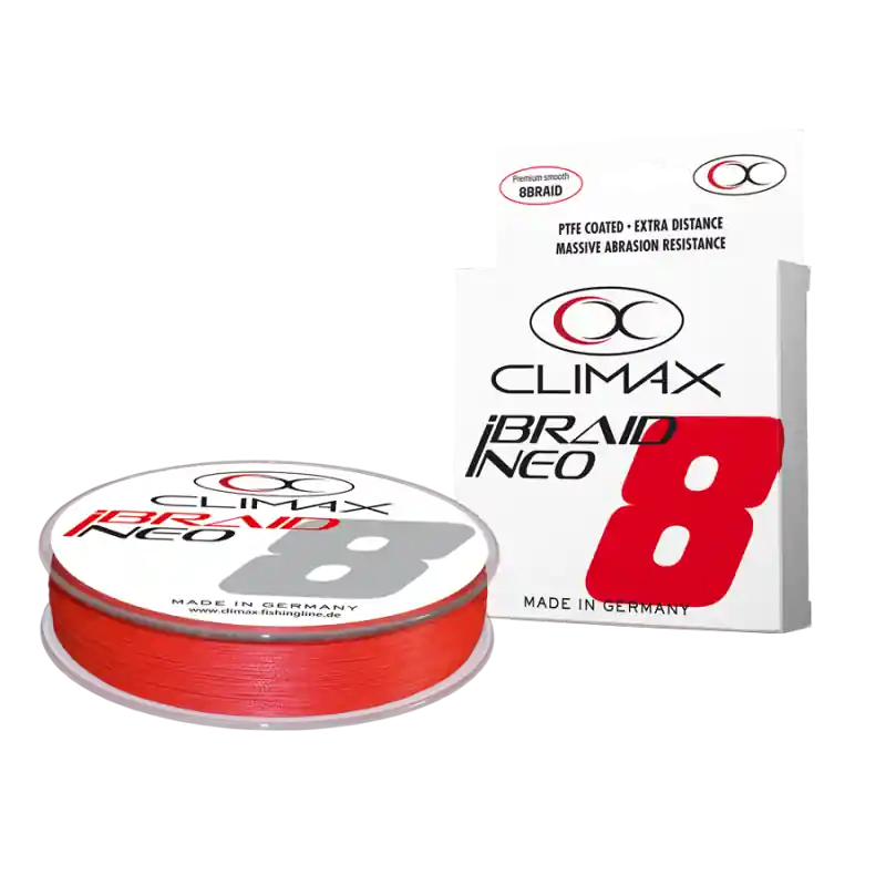 Acheter En Ligne TRESSE IBRAID NEO ROUGE 0.16MM 12.3KG 135M CLIMAX
