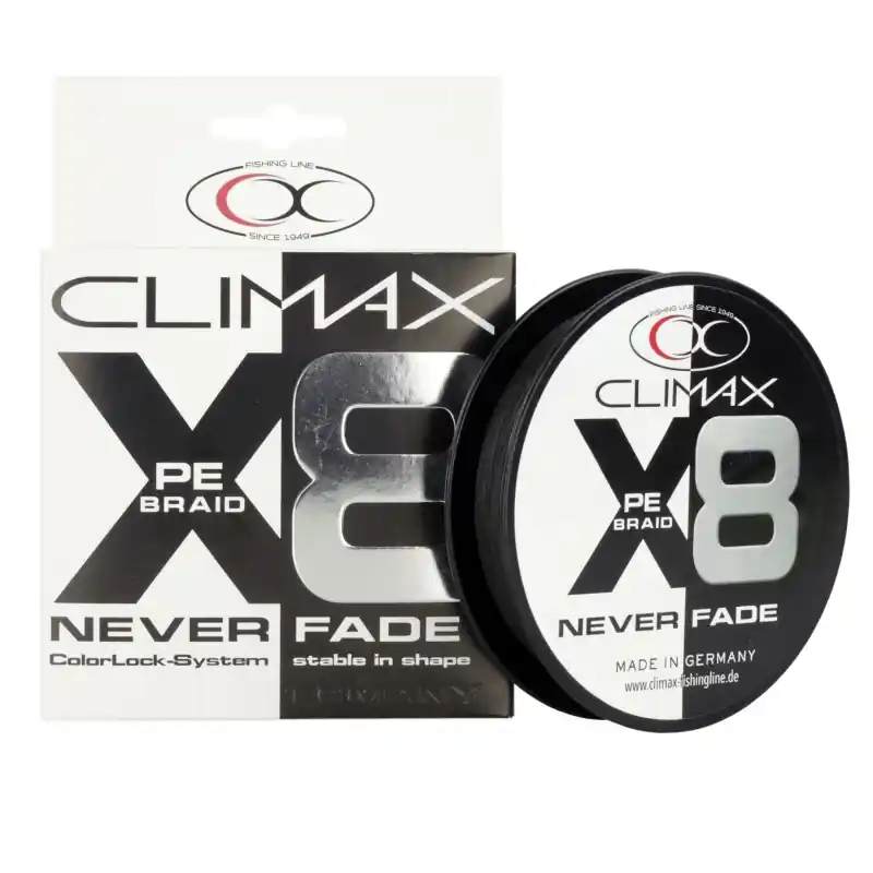 TRESSE 8X NEVERFADE BRAID BLACK SB 135M 0.14MM CLIMAX Pas Cher