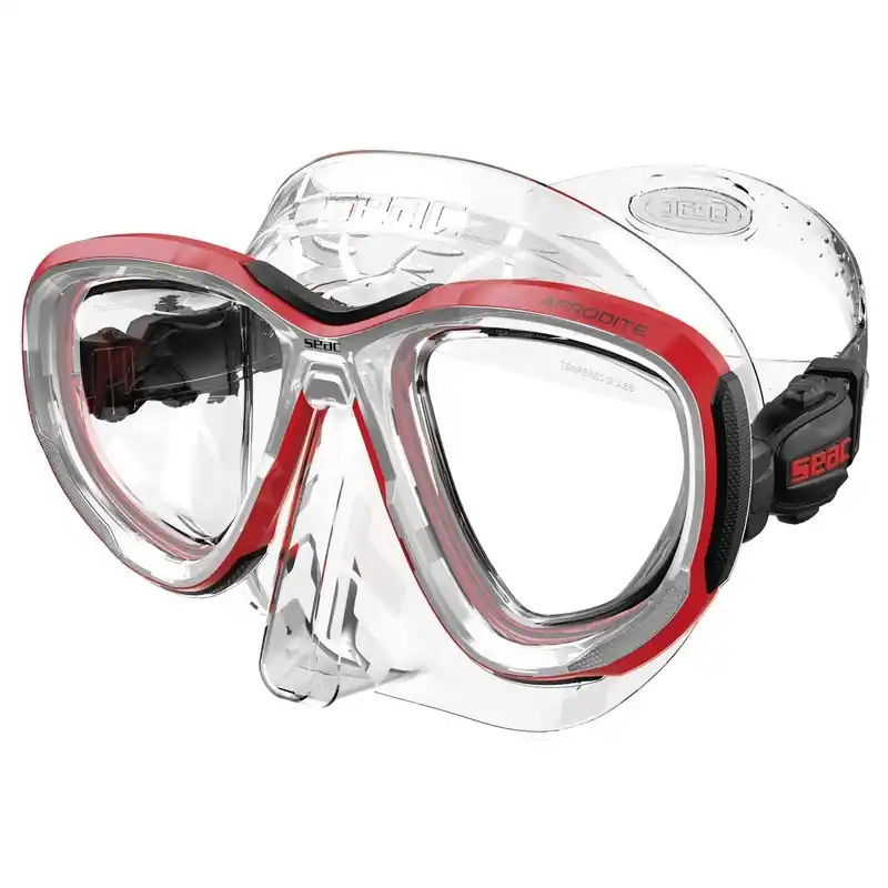 Super Prix Masque de plongée Seac Sub Afrodite Clear/Rouge