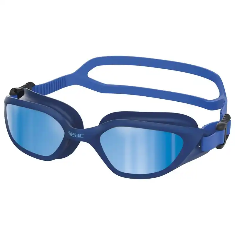 Lunettes de natation Seac Sub Mood Bleu Verres Mirroir Pas Cher