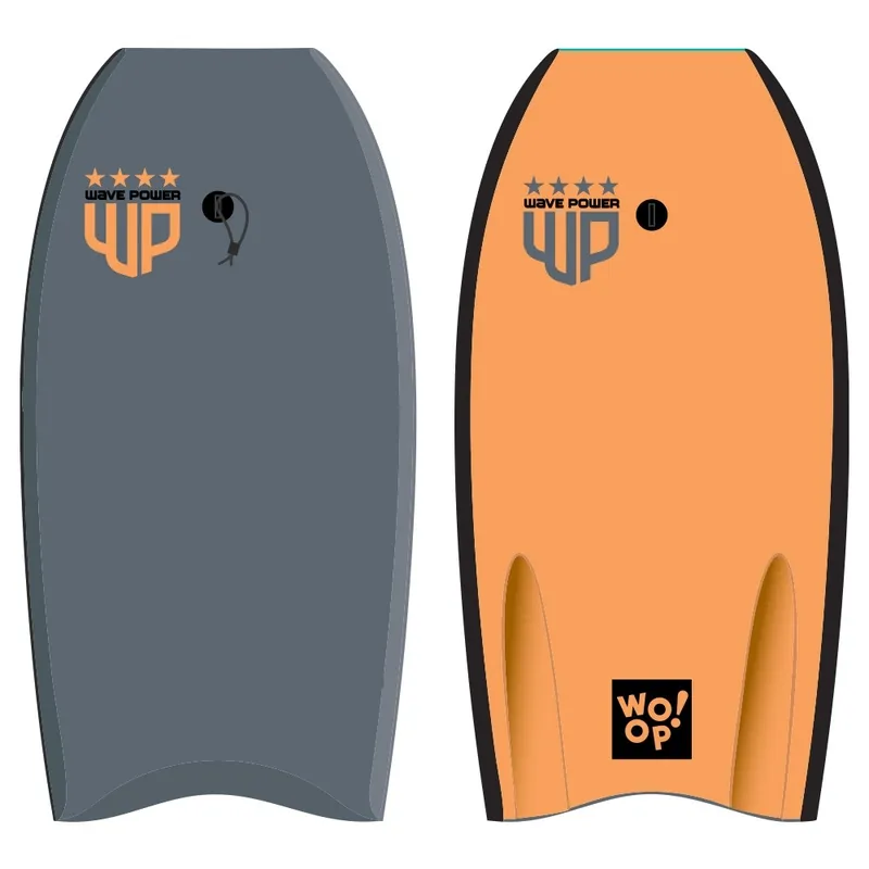 Bodyboard Wave Power Woop Charcoal/Fluro Orange 42 Nouvelle Collection
