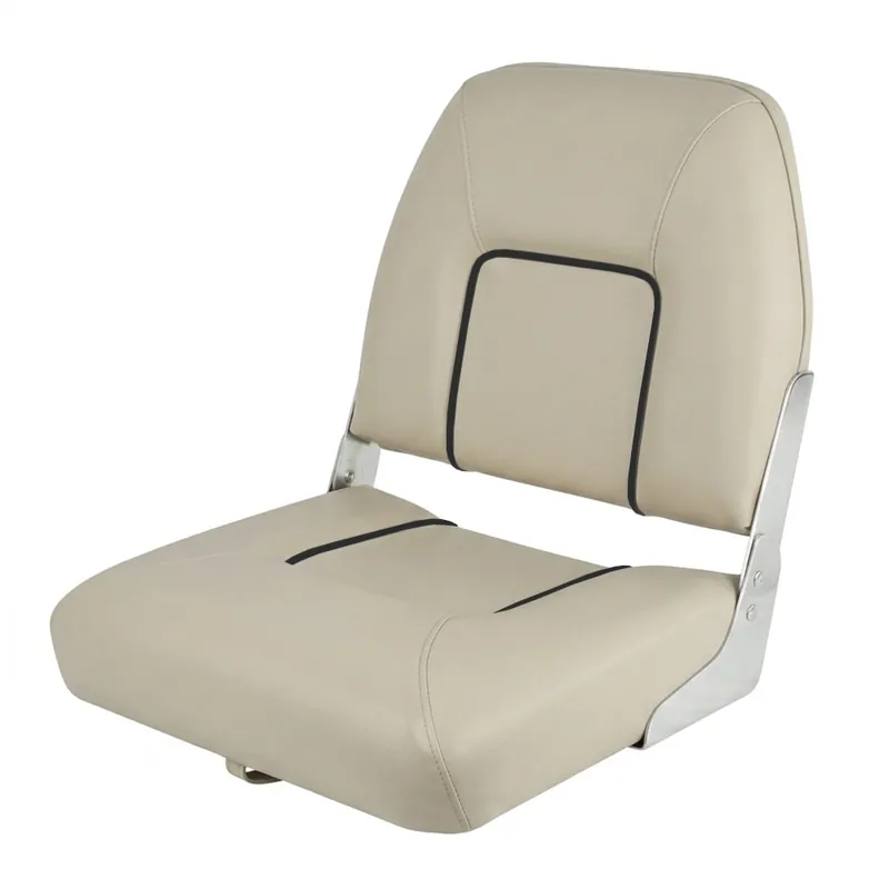 Siège bateau Cape Horn repliable Deluxe charnière aluminium Blanc Populaire