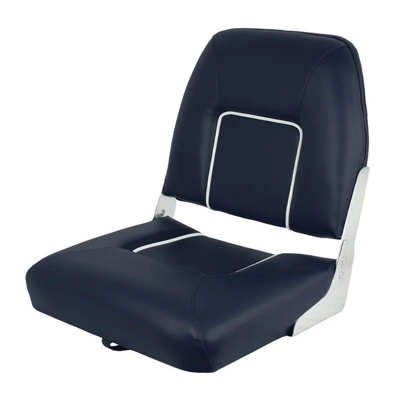 Achat Immédiat Siège bateau Cape Horn repliable Deluxe charnière aluminium Bleu Marine