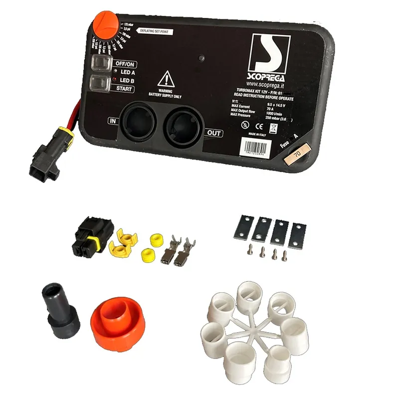 Gonfleur électrique Bravo Turbo Max Encastrable 24V 3.6PSI / 0.25 Bar Usine Directe