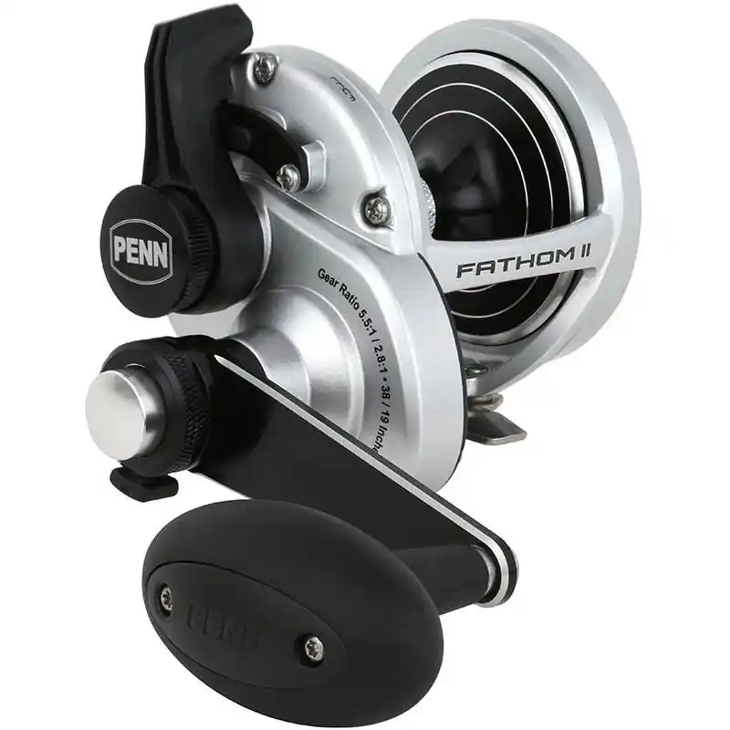 Moulinet traine Penn Fathom II Lever Drag 2 Speed Expédié Aujourd'hui