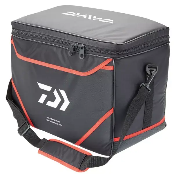 Nouveauté Daiwa sac isotherme fourre-tout, noir-rouge, 48x28x36cm