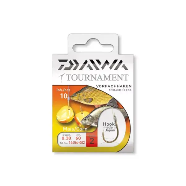 Daiwa Tournament Hameçon maïs, Hç.1-6, 10 pcs., Hameçon montés Top Vente