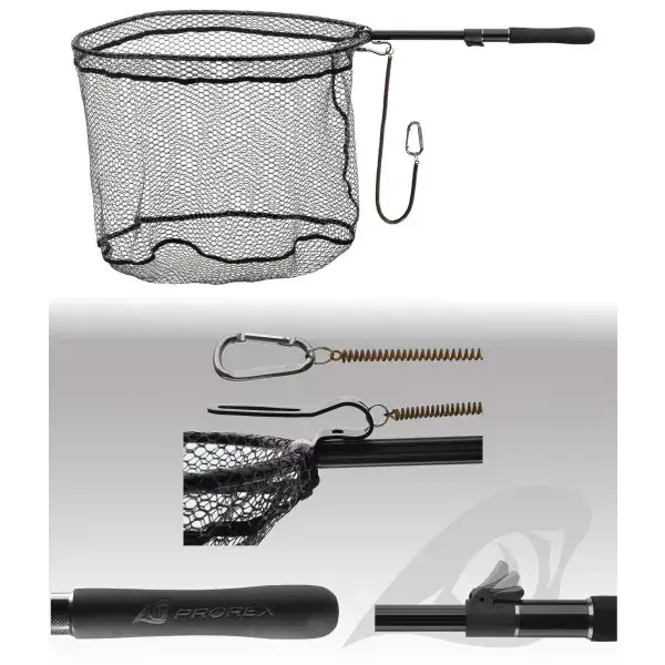 Dernière Chance Daiwa Prorex Epuisette wading, 55x45cm, Maille avec revêtement en silicone