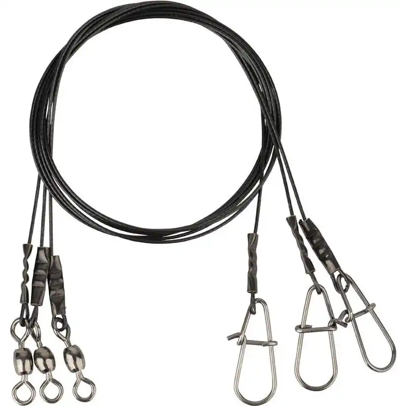Livraison Express Bas de ligne acier Savage Gear black 7 Trace câblette