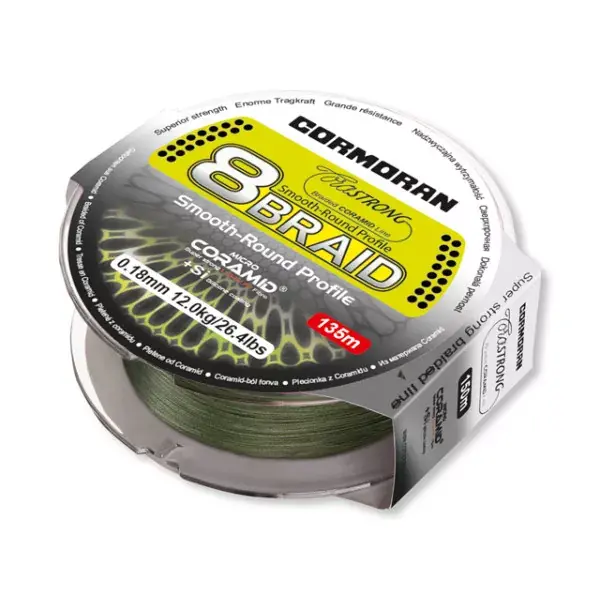 CORMORAN Corastrong 8-Braid, 300m, vert, Ligne de pêche tressée Acheter Direct