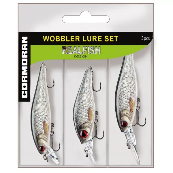 CORMORAN REALFISH ROACH, Wobbler Set, 53-00027 Nouvelle Collection