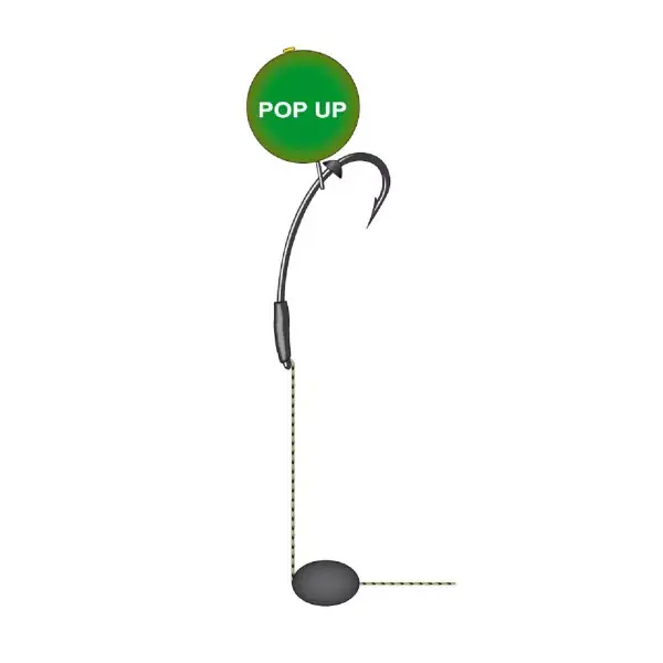 Réduction CORMORAN PRO CARP, Pop-Up Boilie Rig, 19cm, avec crochet à carpe T2, 11-02306-2-00