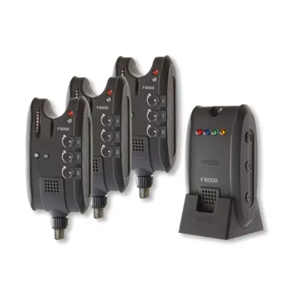 CORMORAN PRO CARP F-8000, Détecteurs Radio de Contact de Poissons, noir, Ensemble Complet, 11-80799 Promotion