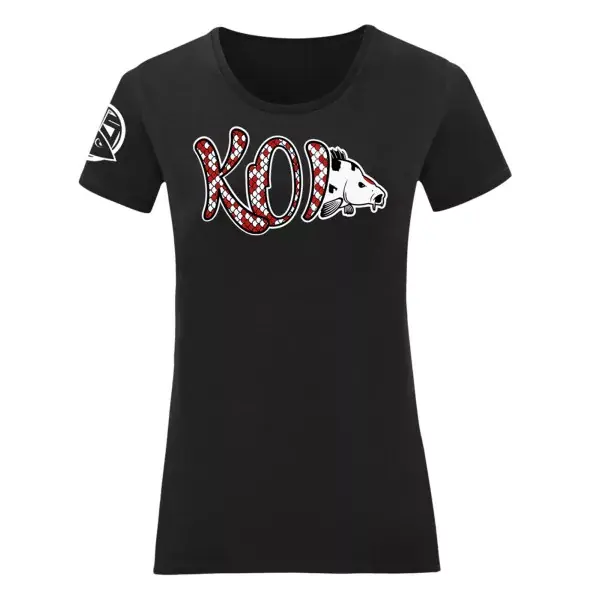 HOTSPOT DESIGN KOI, noir-rouge, T-shirt Expédition Rapide