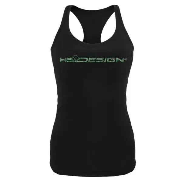 Bon Marché HOTSPOT DESIGN HS camo printing, noir-vert, Singlet