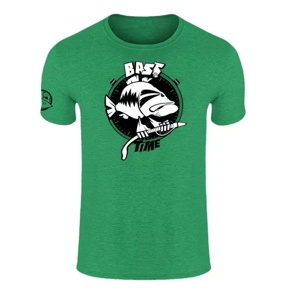 Vente Directe HOTSPOT DESIGN Bass Time , vert, T-shirt