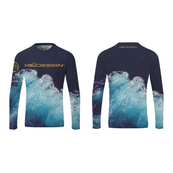 Populaire HOTSPOT DESIGN T-shirt Ocean Performance LS - Hotspot, bleu, Chemise Fonctionnelle