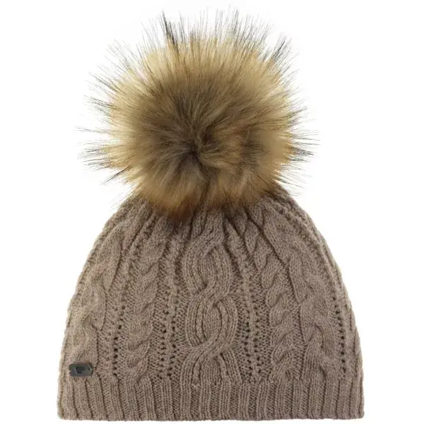 Vente Flash EISBÄR Lou Lux, Taille Unique, Bonnet d’Hiver, Partiellement Doublé, avec Pompon