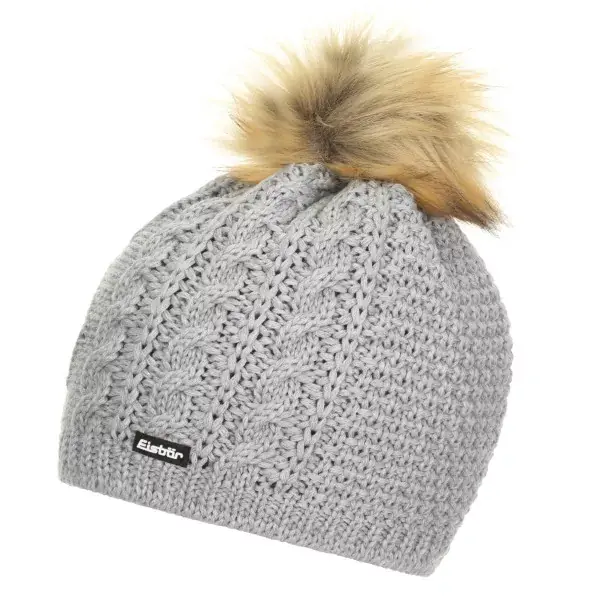 Prix Promo EISBÄR Nelia Lux, Taille Unique, Bonnet d’Hiver, Entièrement Doublé, avec Pompon
