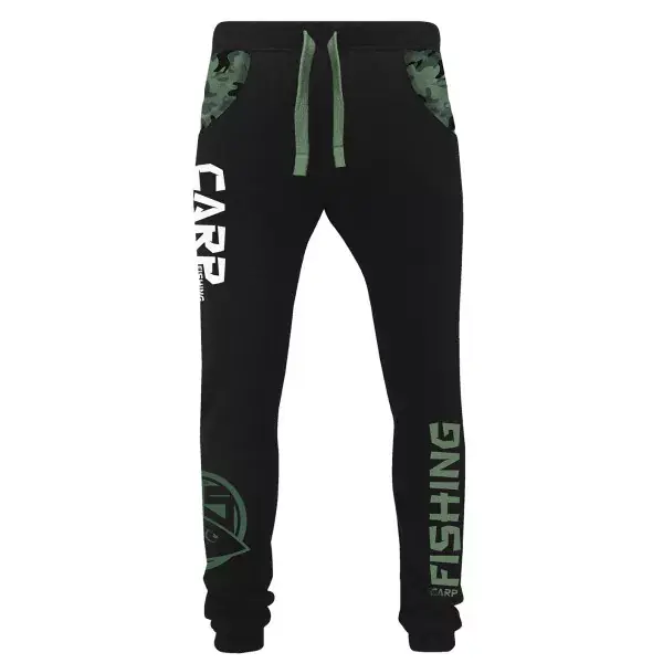 HOTSPOT DESIGN Carpfishing Eco 2.0, noir, Pantalon de jogging, Pour les pêcheurs à la ligne Dernier Modèle