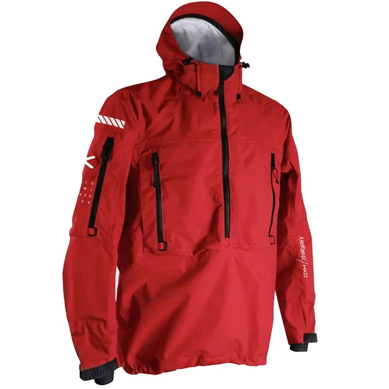 Veste coupe vent à capuche Hiko Nereus Rouge Solde