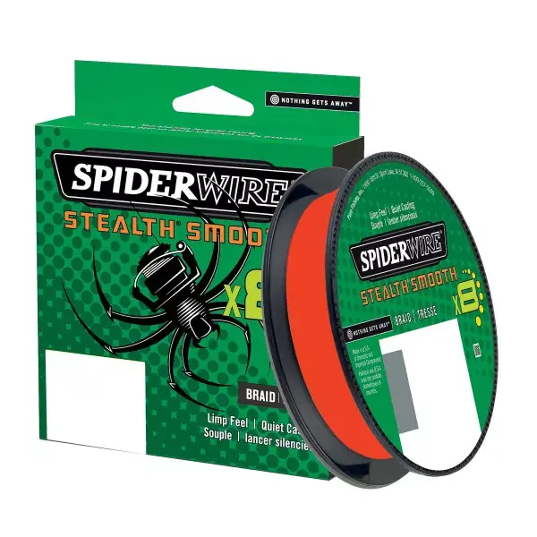 SPIDERWIRE Spiderwire Stealth Smooth, 150m, rouge, fil de pêche tressé Achat Immédiat