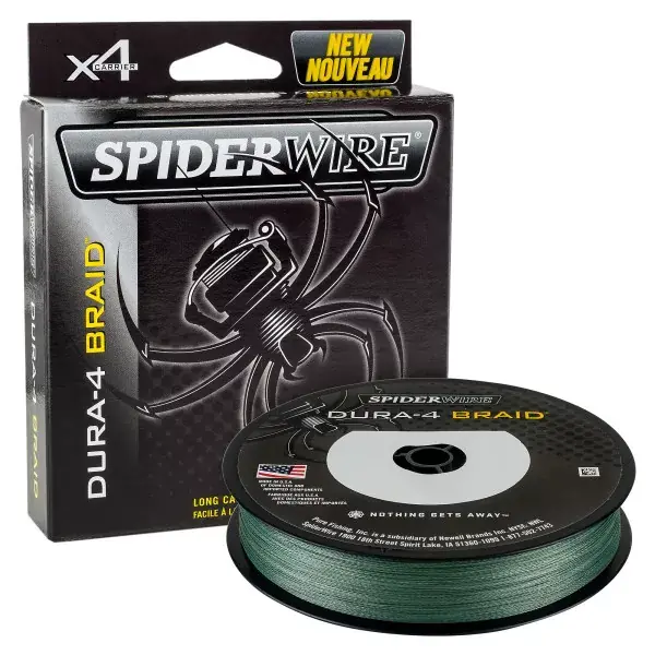 Expédition Rapide SPIDERWIRE Dura, 300m, vert mousse, fil de pêche tressé