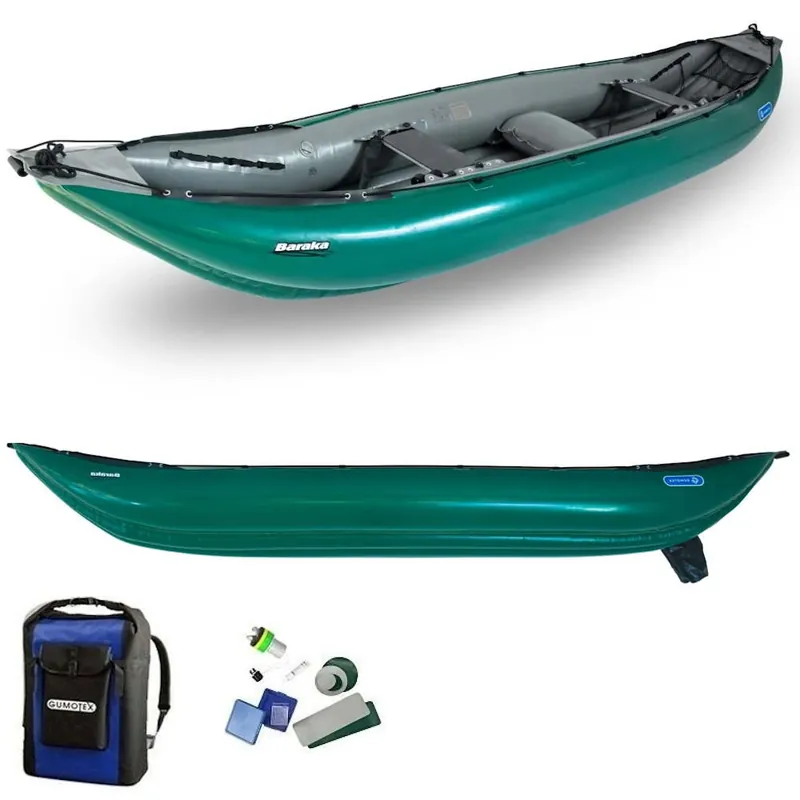 Réduction Canoé Kayak Gonflable 2 places Gumotex Baraka Vert